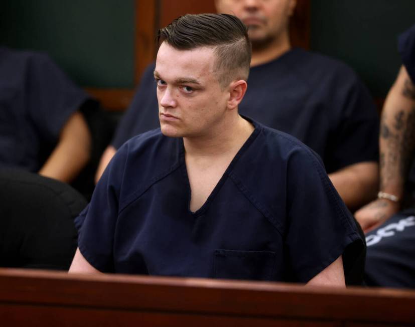 Brandon Toseland, 35, appears in court at the Regional Justice Center in Las Vegas on Thursday, ...