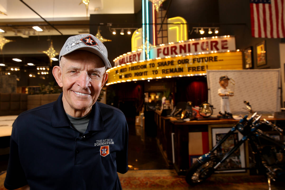 Houston furniture store owner Jim "Mattress Mack" McIngvale, 68, at his main store Tuesday, Nov ...