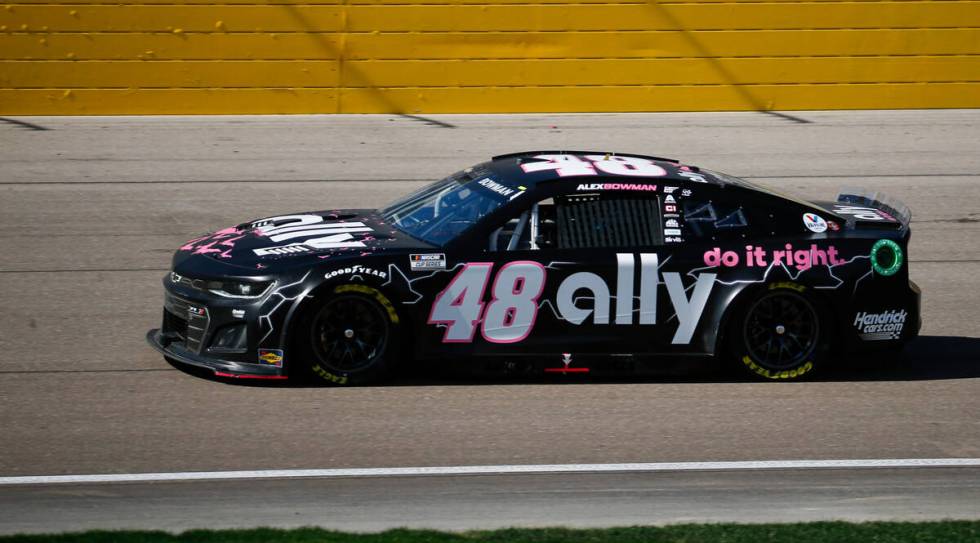 Driver Noah Gragson (48) competes during the South Point 400 NASCAR Cup Series playoff race at ...