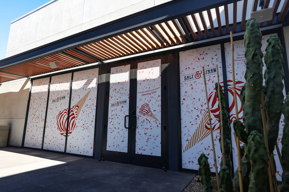 The ice cream shop Salt & Straw still under construction at UnCommons, a mixed-use project, ...