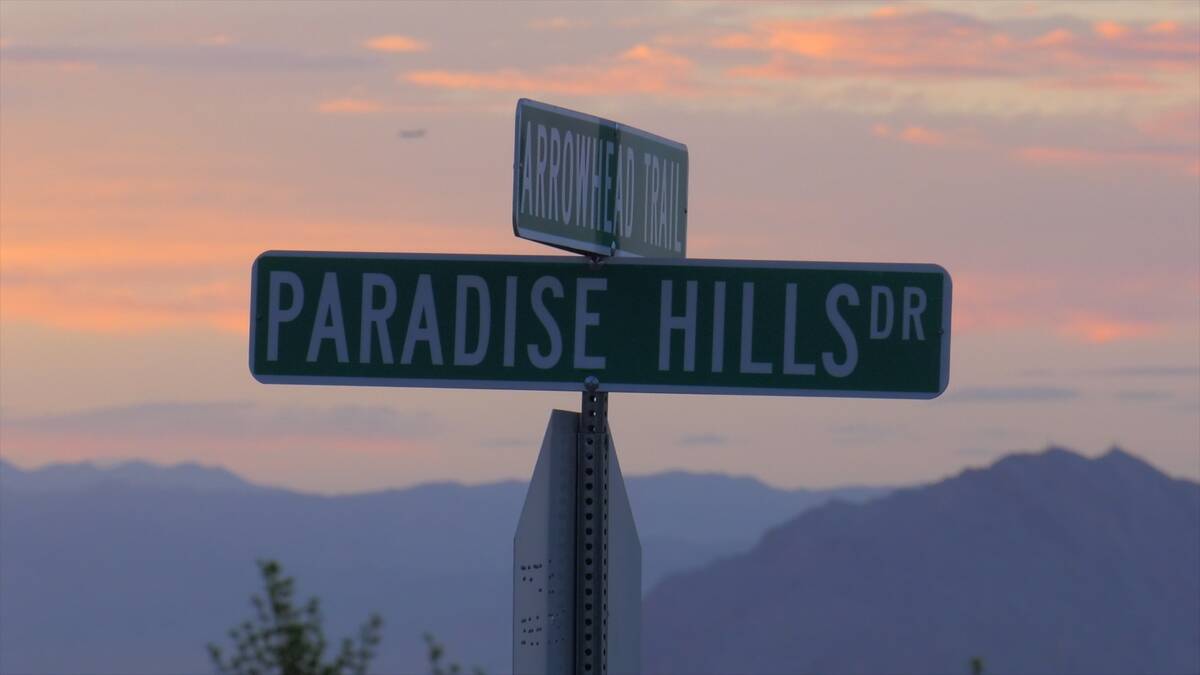 The intersection of Paradise Hills Drive and Arrowhead Trail in Henderson, Wednesday, Aug. 24, ...