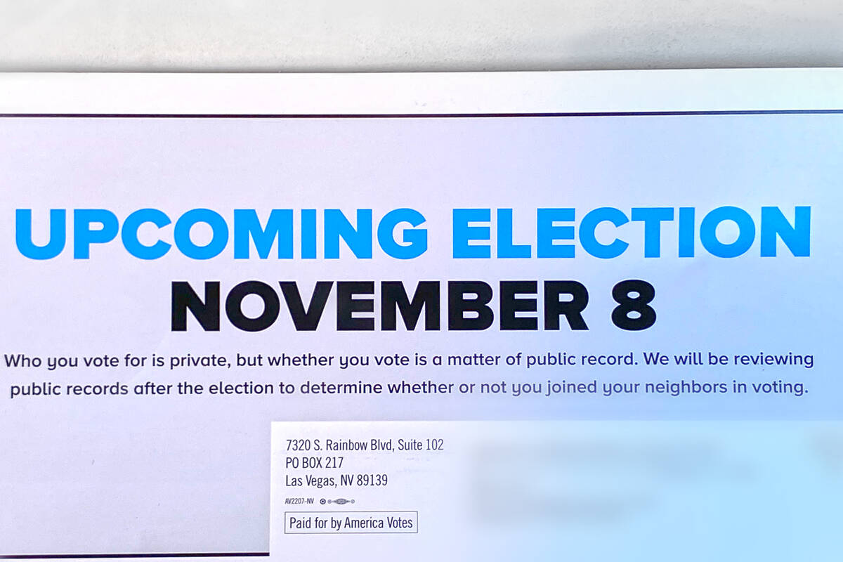 Election brochures encouraging people to vote in November are using a unique, but not new tacti ...
