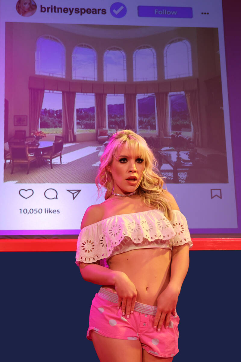 Kristen Alderson summons Britney Spears in "Newsical The Musical," moving to V Theater at Mirac ...