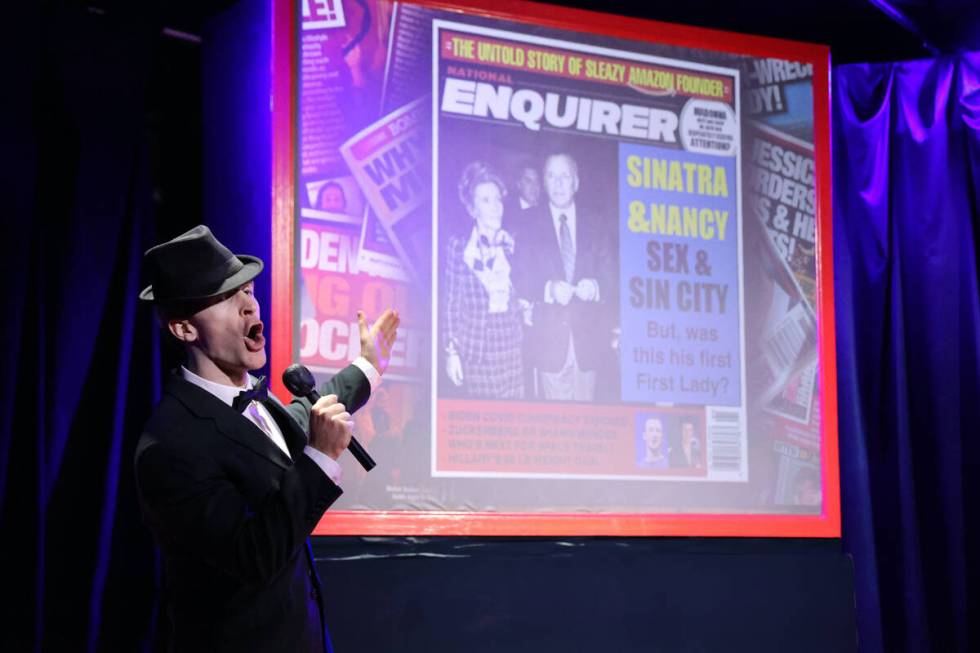 Taylor Crousore plays Old Blue Eyes (aka Frank Sinatra) in "Newsical The Musical," moving to V ...