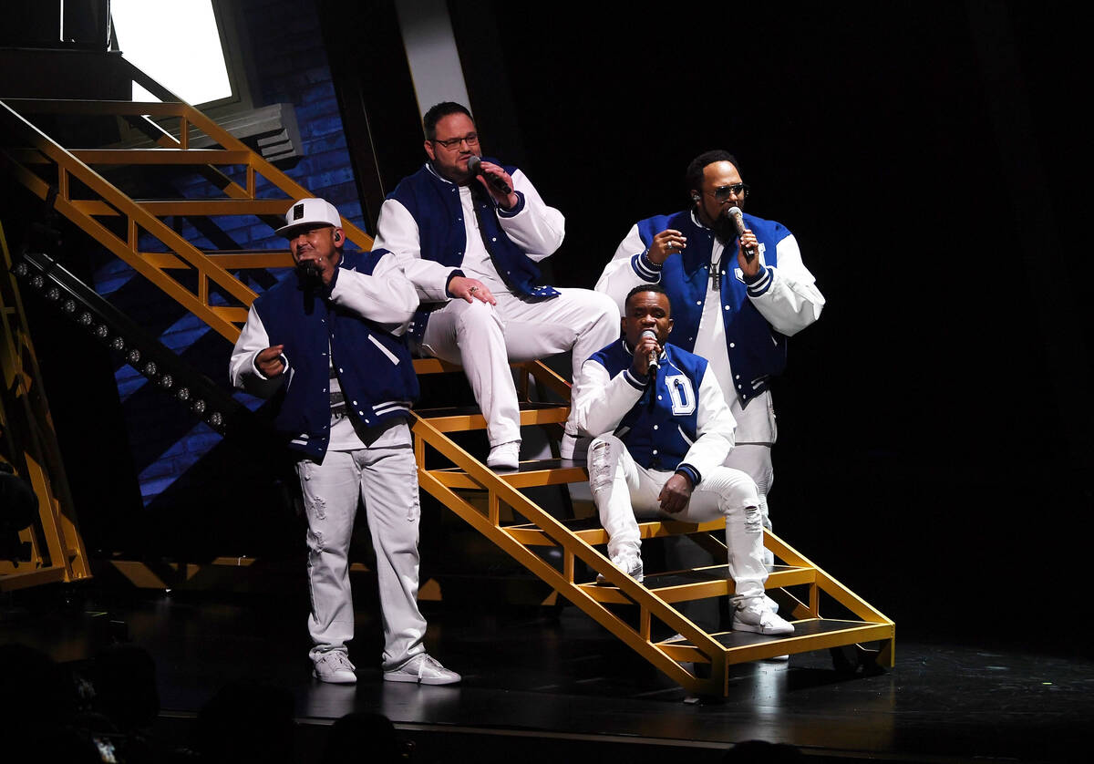 All-4-One perform at the premiere of “I Love the 90s — The Vegas Show” at Paris Las Vegas ...