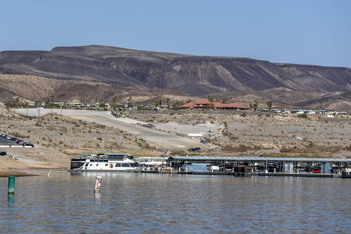 Callville Bay is seen at the Lake Mead National Recreation Area on Wednesday, July 20, 2022, ou ...