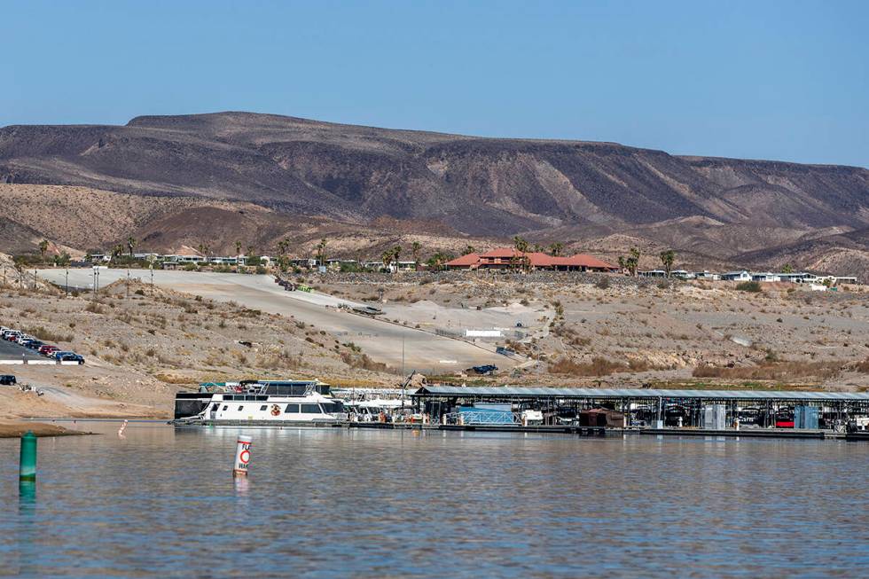 Callville Bay is seen at the Lake Mead National Recreation Area on Wednesday, July 20, 2022, ou ...