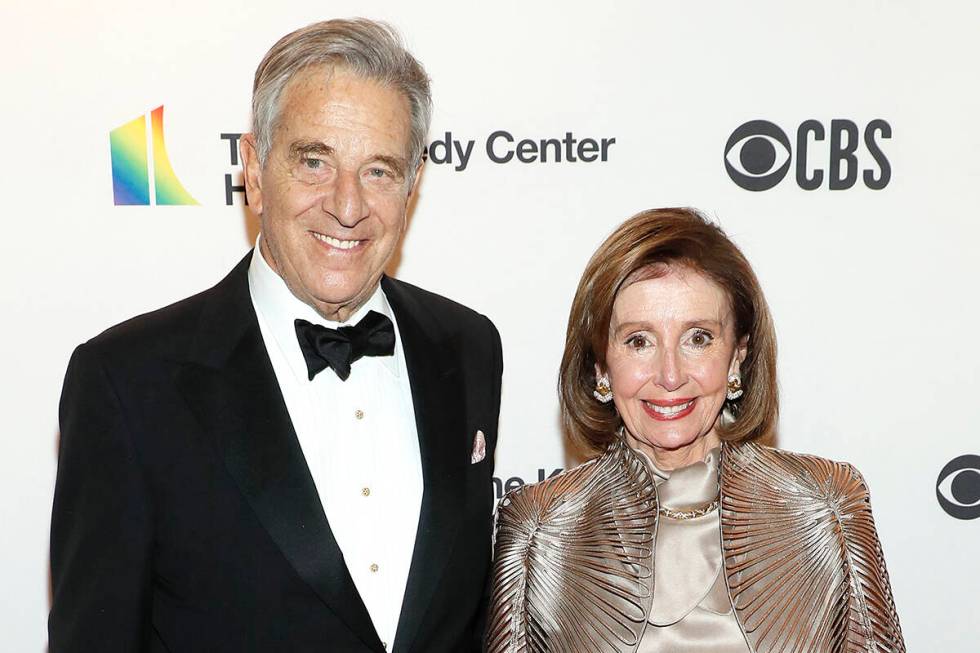 In this photo from Dec. 5, 2021, Paul Pelosi and Nancy Pelosi attend the 44th Kennedy Center Ho ...