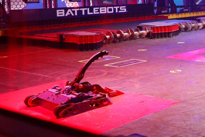 Robot Claw Viper of Seattle is seen before its battle during BattleBots World Championship VII ...