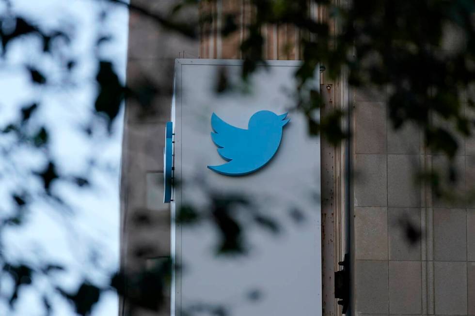 Twitter headquarters is shown in San Francisco, Friday, Oct. 28, 2022. Elon Musk has taken cont ...