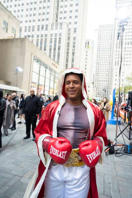 Craig Melvin portrays Muhammad Ali in the Halloween celebration "Today in Vegas" on Oct. 31, 20 ...