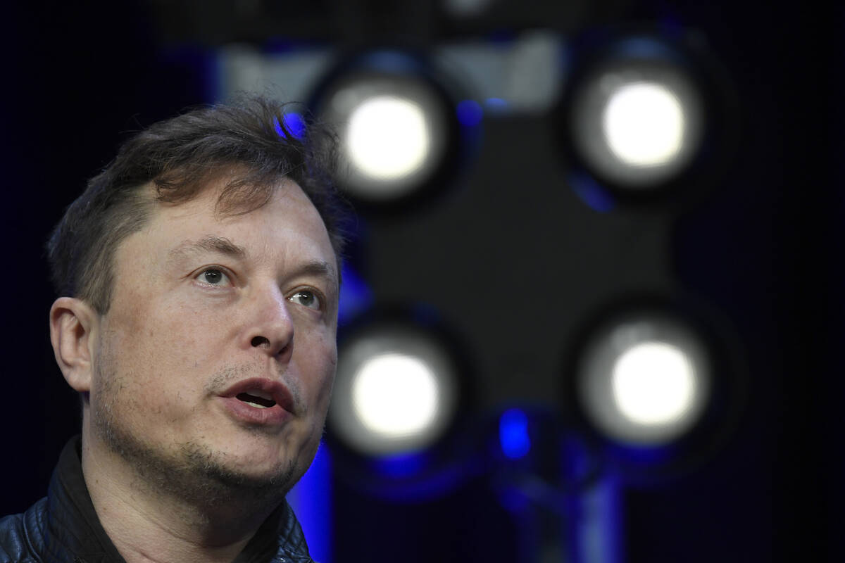 Elon Musk speaks at the SATELLITE Conference and Exhibition on March 9, 2020, in Washington. Mu ...