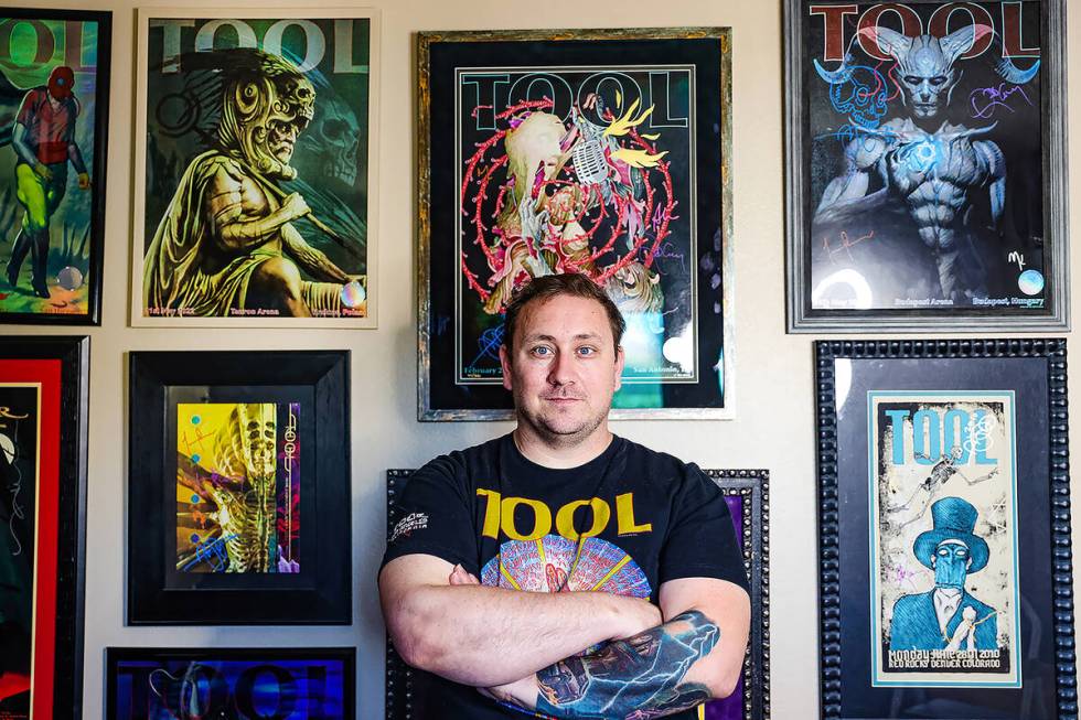 Kris West, who runs the podcast Spiral Out that interviews artists that create Tool posters and ...