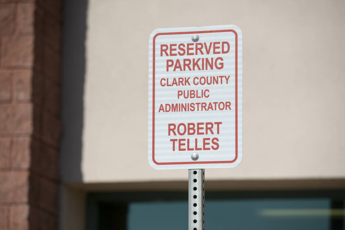 In September, before his arrest, Robert Telles had a parking space at the county office. (Steel ...