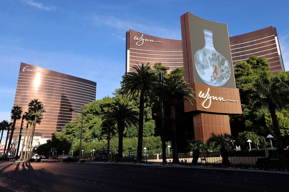 Wynn Las Vegas on the Strip Monday, Oct. 31, 2022. Tilman Fertitta has acquired 6.9 million sha ...