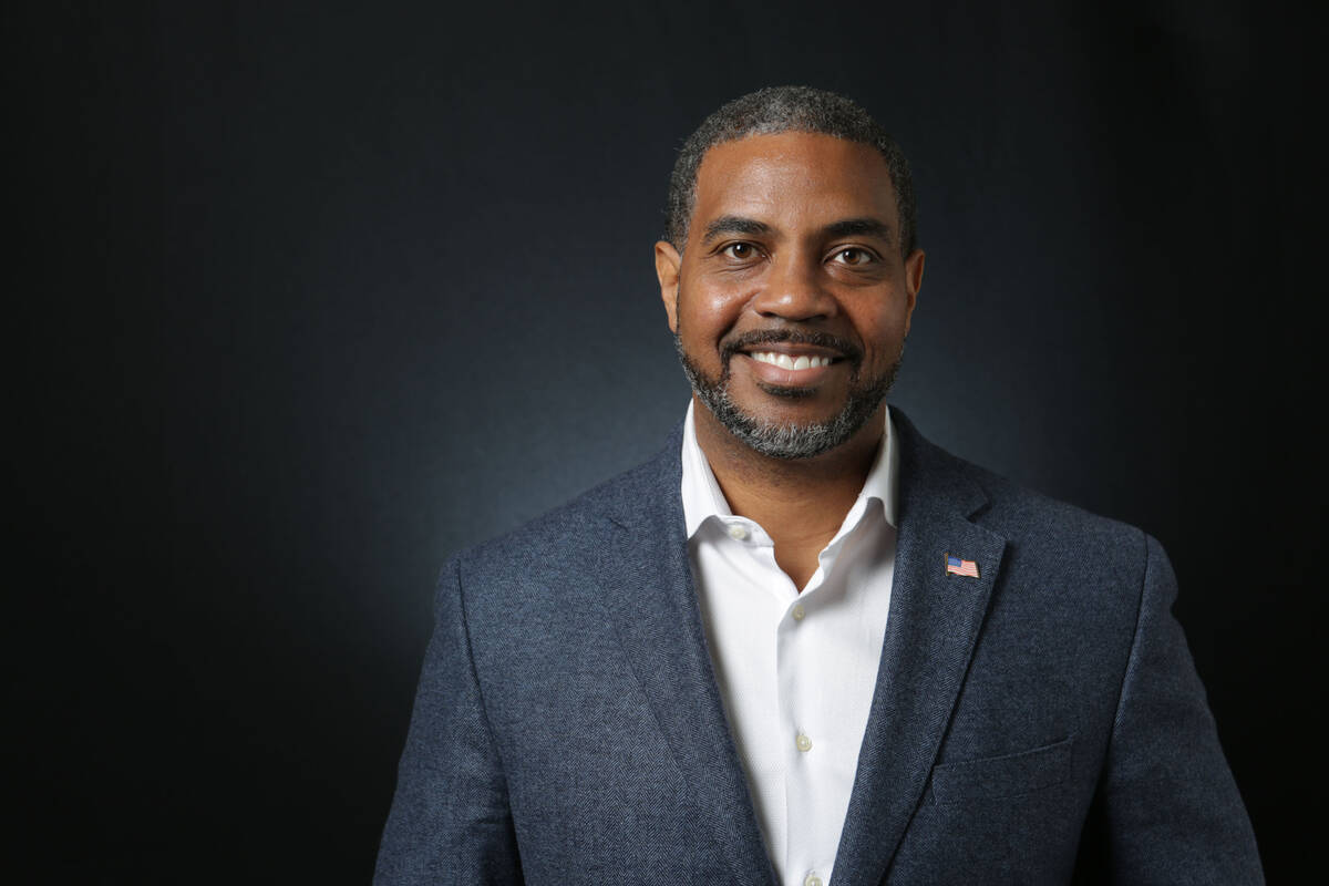 Steven Horsford, Democratic candidate for the 4th Congressional District, is photographed at th ...