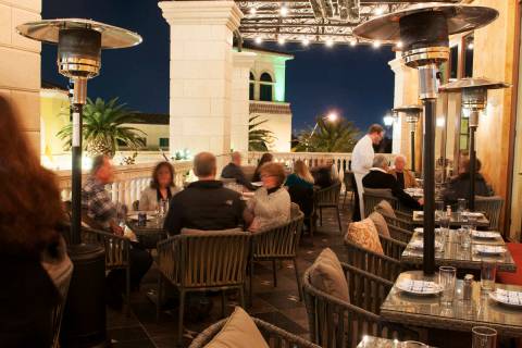 The second floor patio at Echo & Rig restaurant in Las Vegas is seen Saturday, Dec. 28, 201 ...