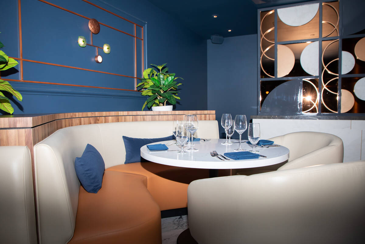 One of the dining rooms in chef Gordon Ramsay’s new Ramsay's Kitchen at Harrah’s on Saturda ...