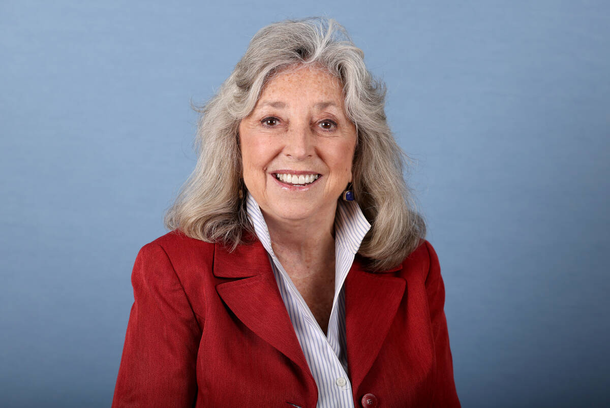 Dina Titus at the Review-Journal studio in Las Vegas Friday, Aug. 5, 2022. Titus is a candidate ...