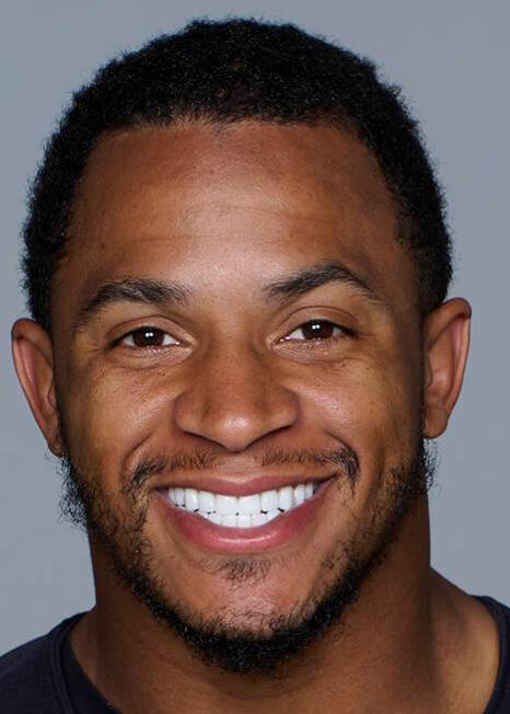 This is a 2022 photo of Johnathan Abram of the Las Vegas Raiders NFL football team. This image ...