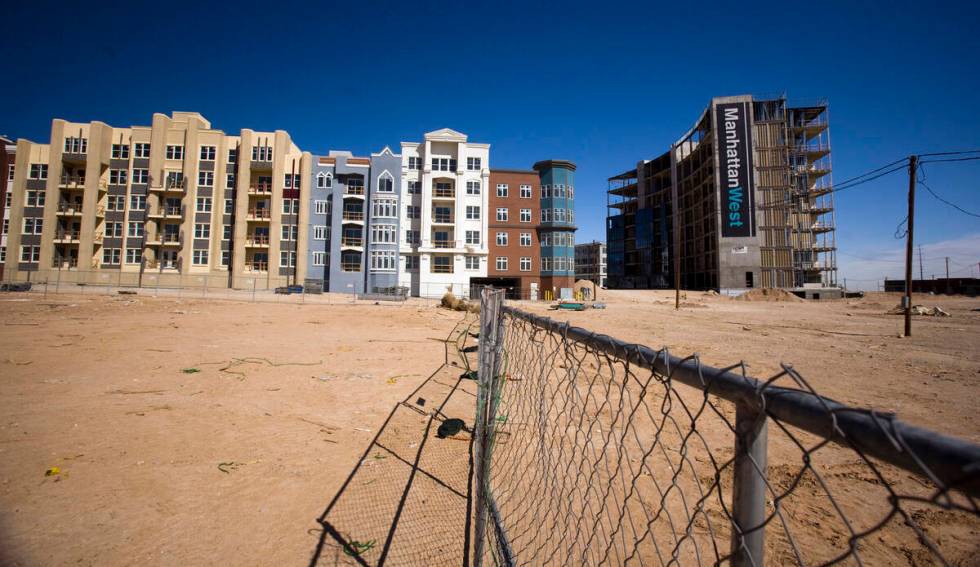 ManhattanWest, a mixed-use project in the southwest Las Vegas Valley, is seen Friday, March 6, ...