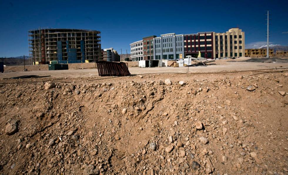 ManhattanWest, a mixed-use project in the southwest Las Vegas Valley, is seen Friday, March 6, ...