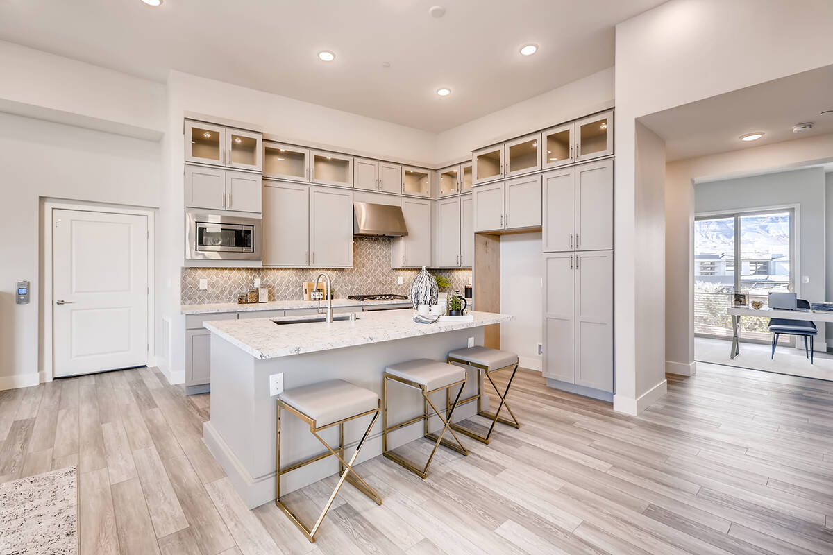 Trilogy by Shea Homes' Summit floor plan features the classic white kitchen. (Trilogy by Shea H ...