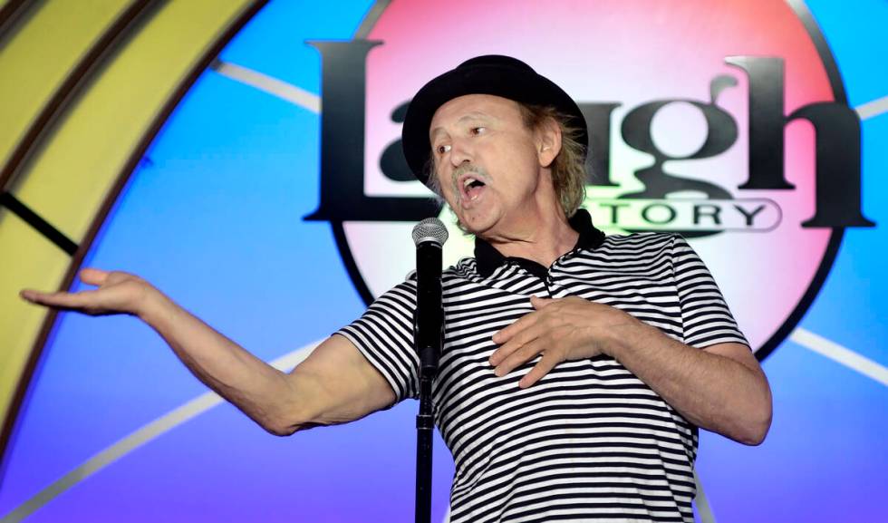 Comedian Gallagher performs at the Laugh Factory in the Tropicana hotel-casino at 3801 Las Vega ...