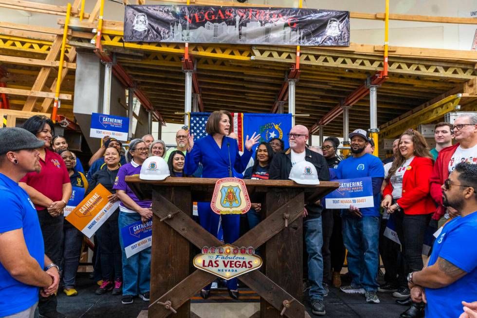 Senator Catherine Cortez Masto delivers remarks on her historic victory in the U.S. Senate race ...