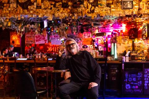 P Moss, owner of the Double Down Saloon, poses for a portrait at the legendary dive bar on Tues ...