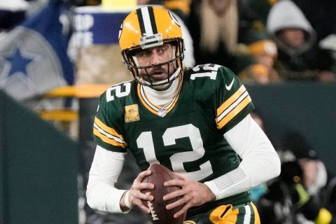 Green Bay Packers' Aaron Rodgers during the second half of an NFL football game Sunday, Nov. 13 ...