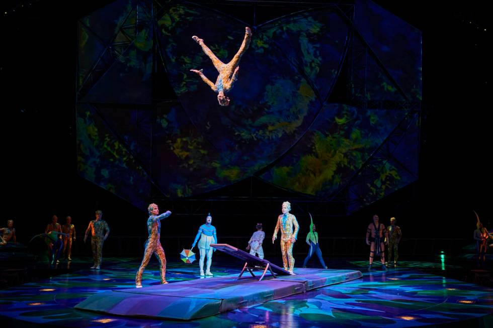 The planche act at Cirque du Soleil's "Mystery" at Treasure Island. (Cirque du Soleil)