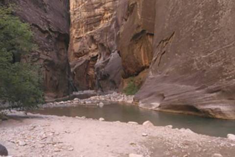 An undated photo of The Narrows at Zion National Park in Utah. (National Park Service)