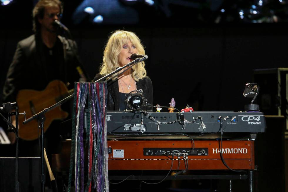 Christine McVie with Fleetwood Mac performs at State Farm Arena on Sunday, March 3, 2019, in At ...