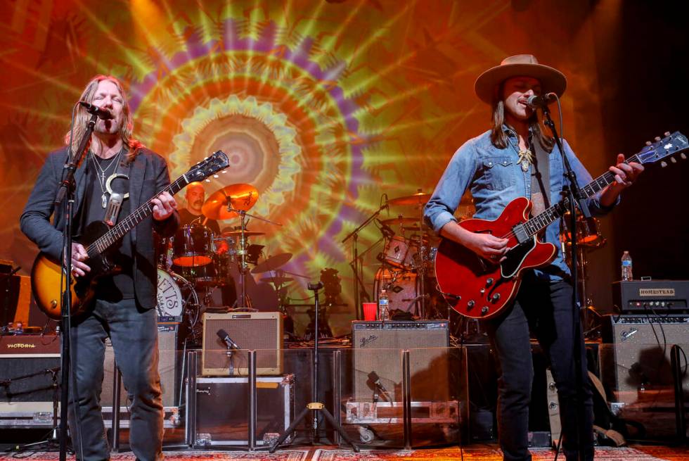 Devon Allman and Duane Betts with The Allman Betts Band performs at Buckhead Theatre on Monday, ...