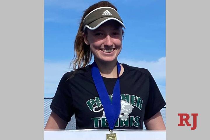 Palo Verde's Caroline Lemcke is a member of the Nevada Preps All-Southern Nevada girls tennis team.