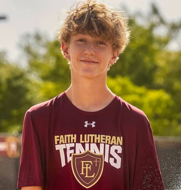 Faith Lutheran's Sam Fouse is a member of the Nevada Preps All-Southern Nevada boys tennis team.