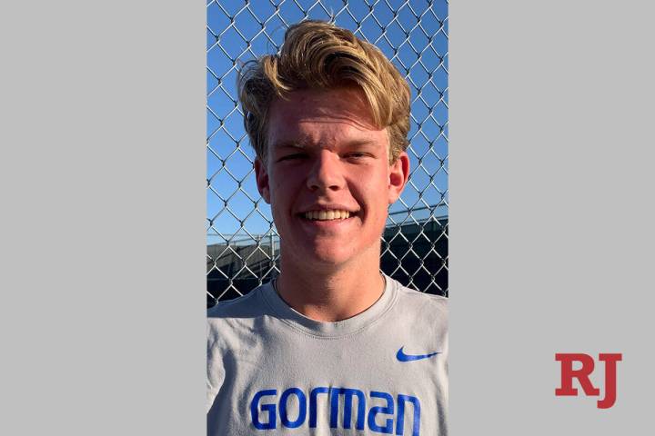 Bishop Gorman's Mark Lapko is a member of the Nevada Preps All-Southern Nevada boys tennis team.