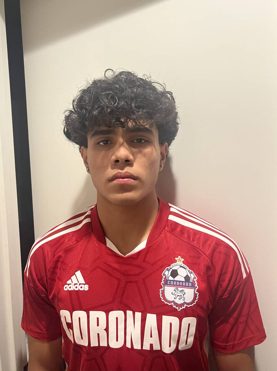 Coronado's Francisco Avila is a member of the Nevada Preps All-Southern Nevada boys soccer team.