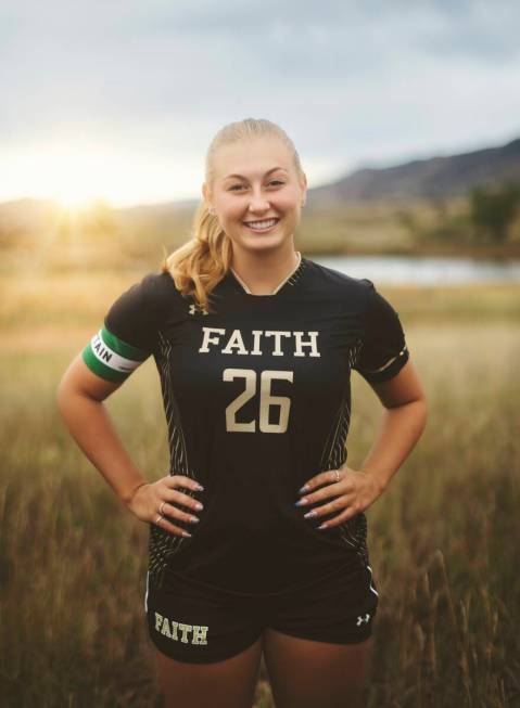 Faith Lutheran's Taylor Folk is a member of the Nevada Preps All-Southern Nevada girls soccer team.