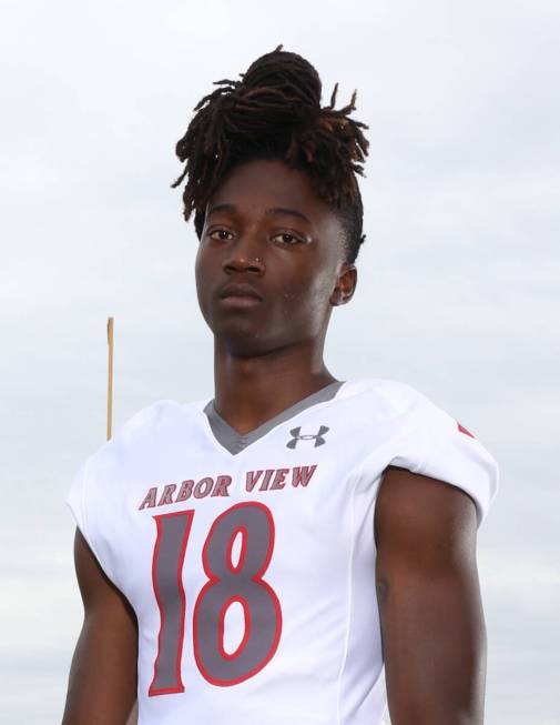 Arbor View's David Washington is a member of the Nevada Preps All-Southern Nevada football team.