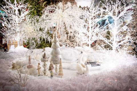 White blends with the color palettes in a unique Nutcracker-themed display at Ralph Jones Displ ...