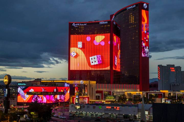 This Jan. 21, 2022, file photo shows Resorts World Las Vegas. (L.E. Baskow/Las Vegas Review-Jo ...