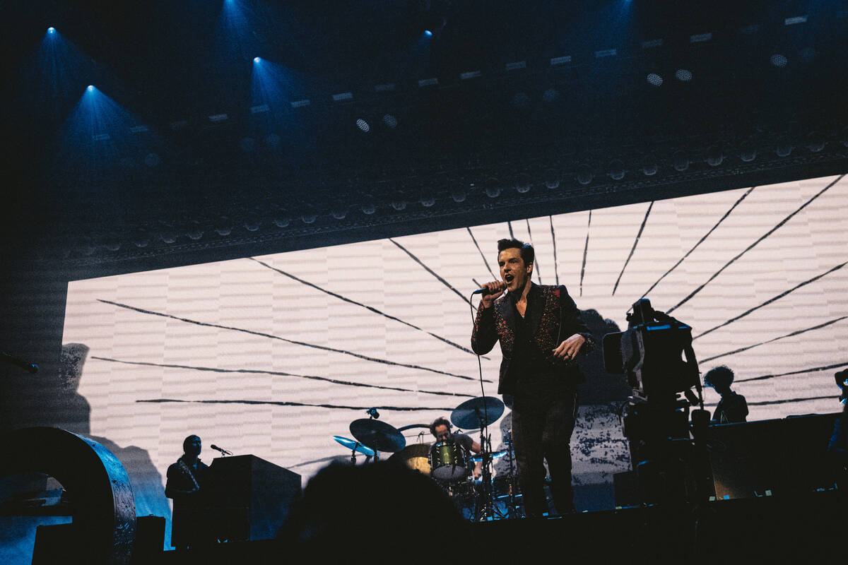 The Killers played T-Mobile Arena on Aug. 26, 2022. The band will play New Year's Eve at The Co ...