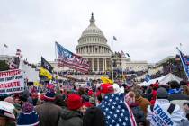 FILE - Rioters loyal to President Donald Trump rally at the U.S. Capitol in Washington on Jan. ...