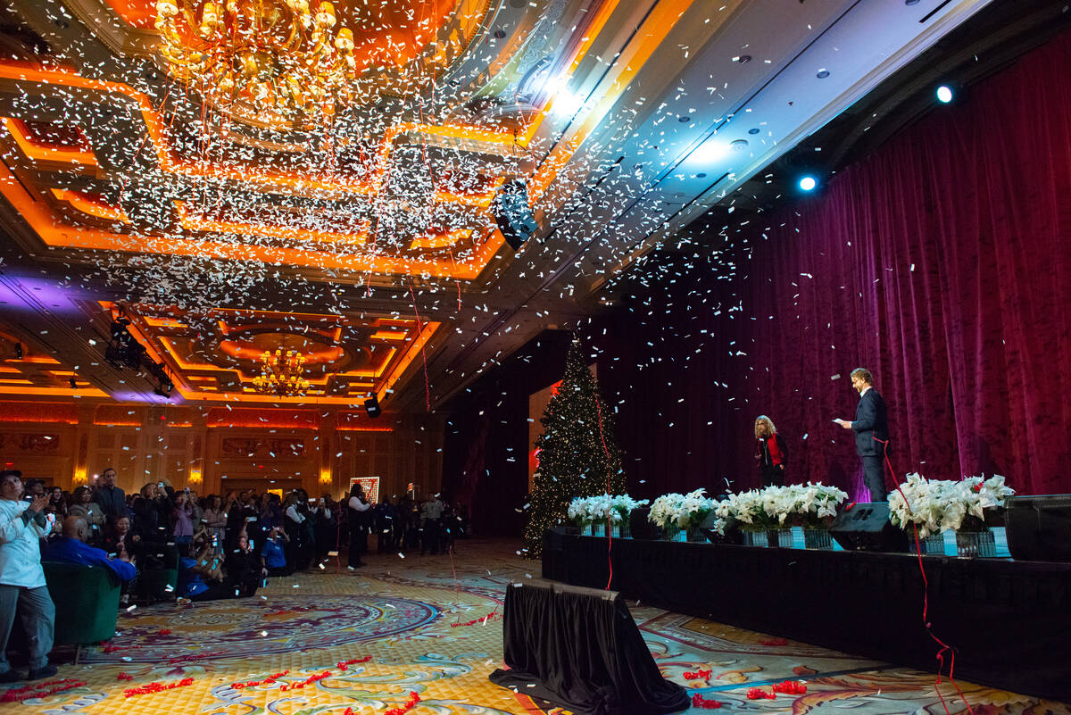 Patrick Nichols, president and CEO of The Venetian. announces to Venetian employees on Dec. 6, ...