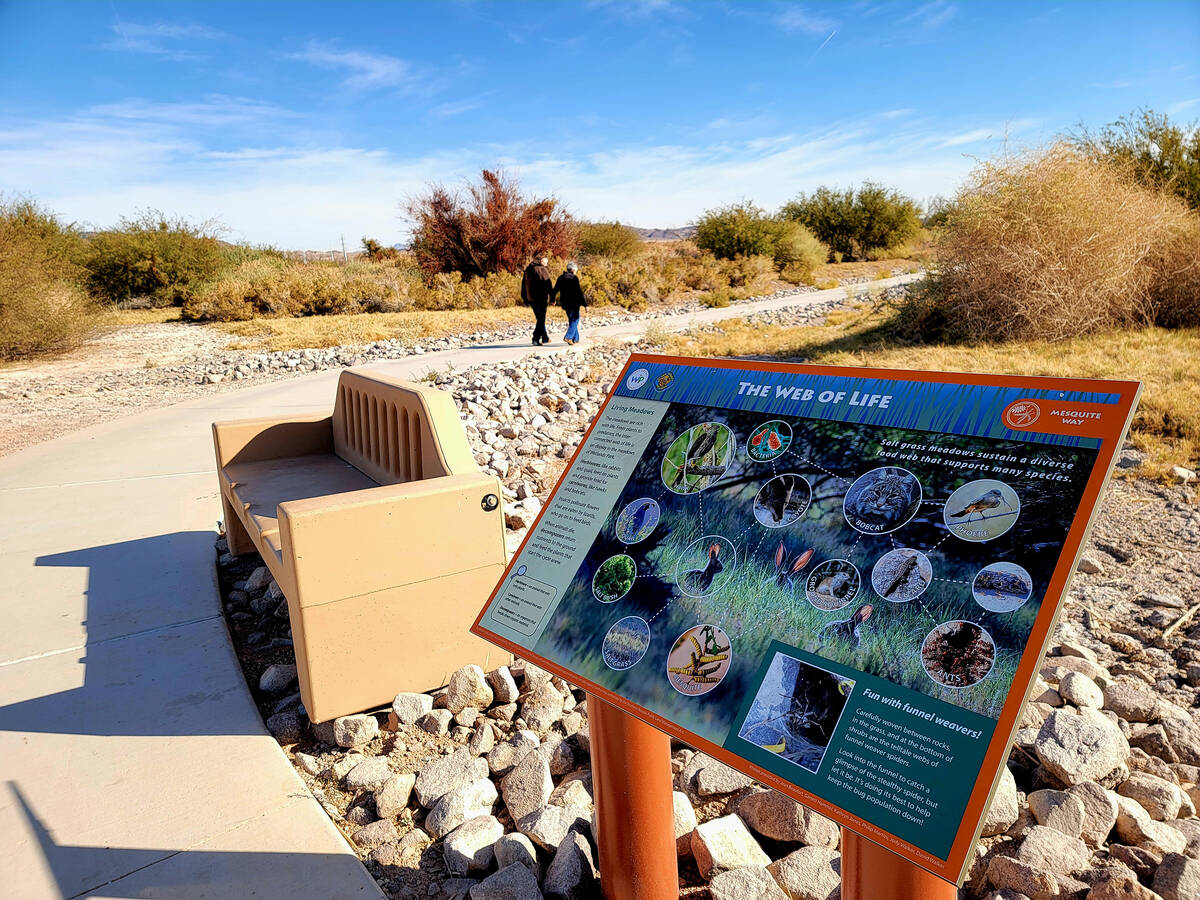 Information panels help visitors build a better understanding of Wetlands Park wildlife, and be ...