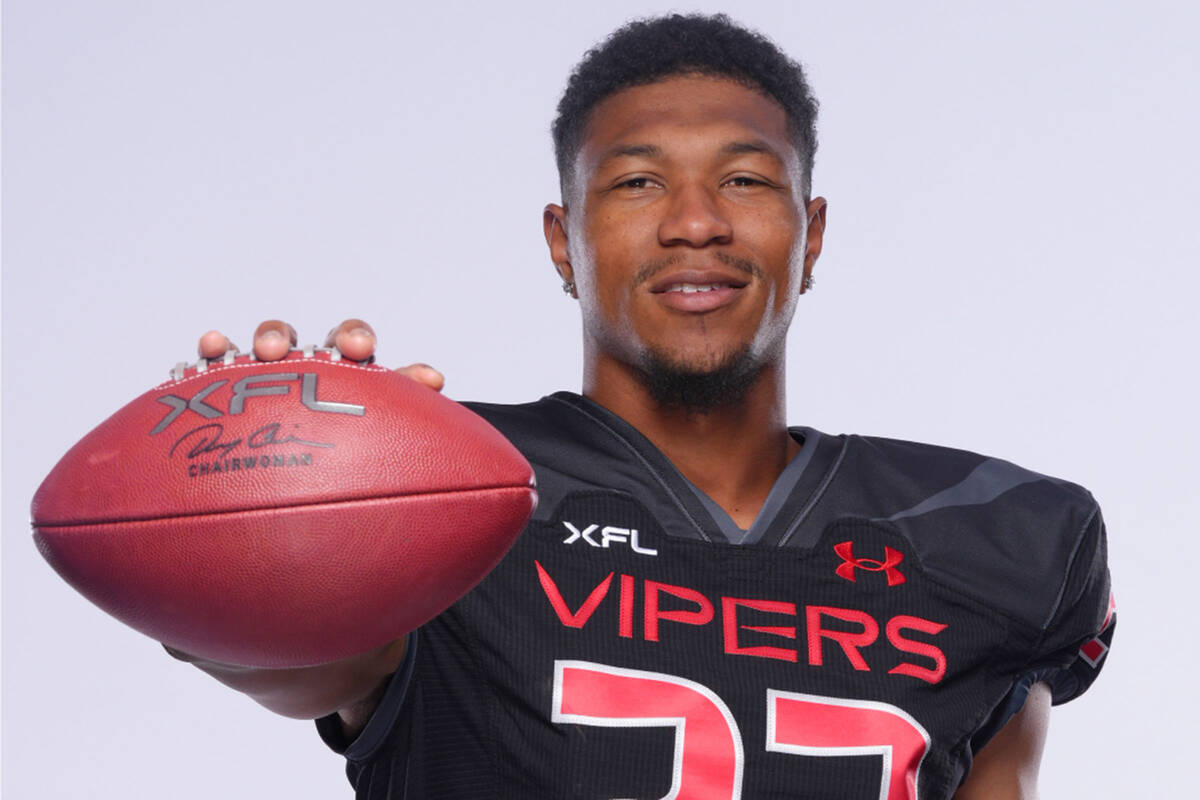 Vegas Vipers quarterback Jalan McClendon. (XFL)