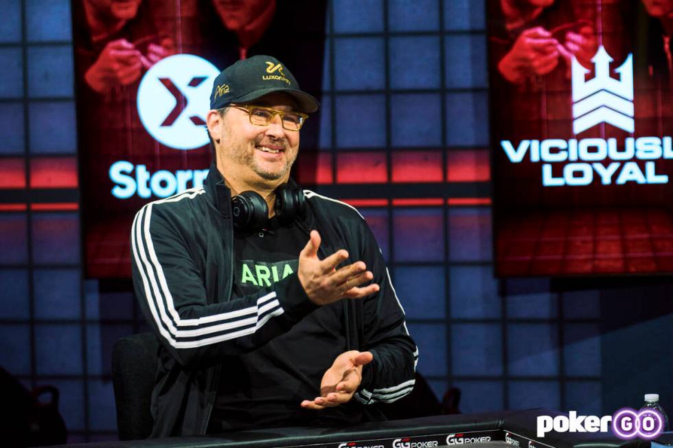 Phil Hellmuth participates on "High Stakes Duel III" Round 5 on Wednesday, Dec. 7, 2022, at the ...