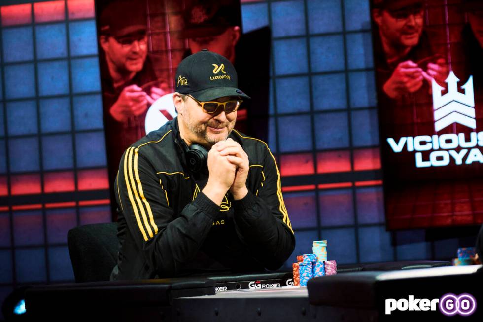 Phil Hellmuth participates on "High Stakes Duel III" Round 5 on Wednesday, Dec. 7, 2022, at the ...